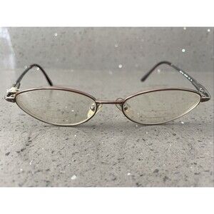 NINE WEST 205 P3E 52-17-130 Eyeglasses Frames ONLY Oval Italy silver full rim